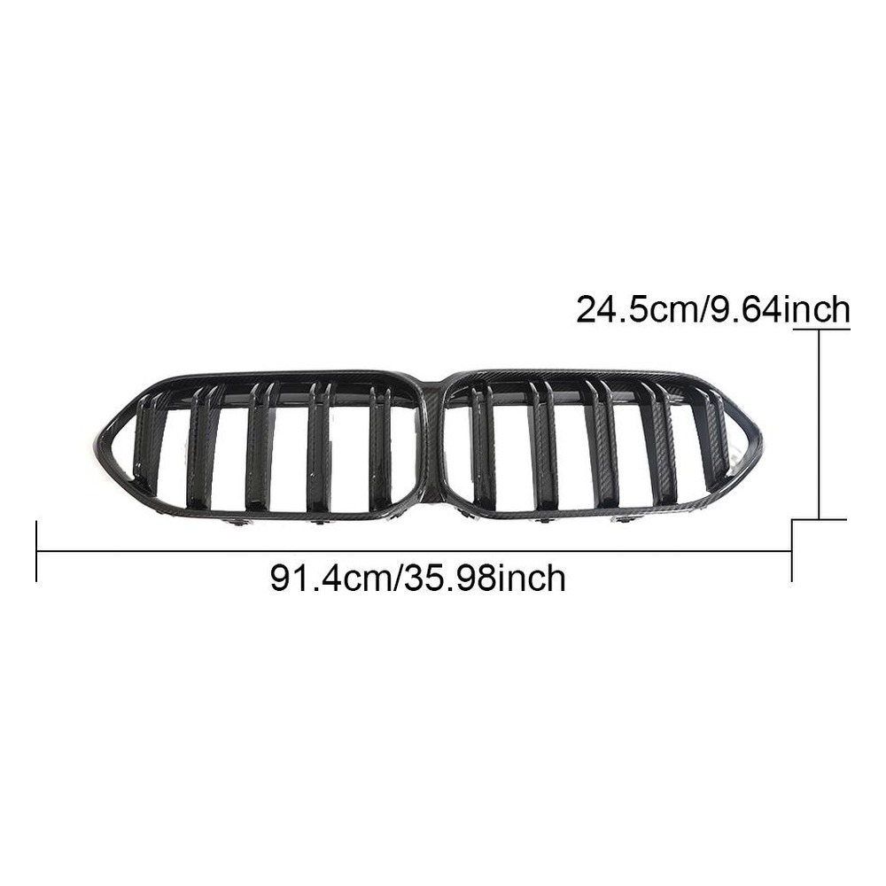 Custom Carbon Fiber Front Kidney Grille for BMW 2 Series Gran Coupe (2021+) — side profile