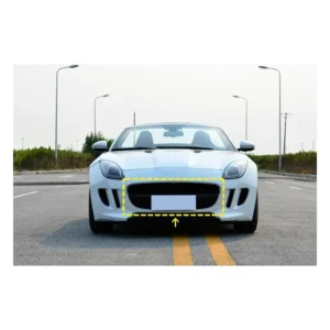 Direct-Fit Carbon Fiber Front Grille Cover Trim for Jaguar F-type 2-Door (2013-2016)