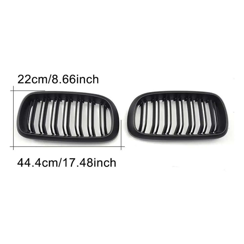ABS Front Grille for BMW F15 X5 F16 X6 (2014-2017) — front three-quarter view