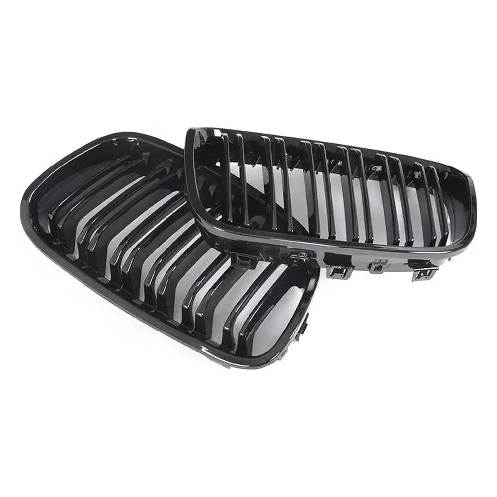 ABS Front Kidney Grille for BMW 118i 120i 125i Hatchback (2012-2014) — front three-quarter view