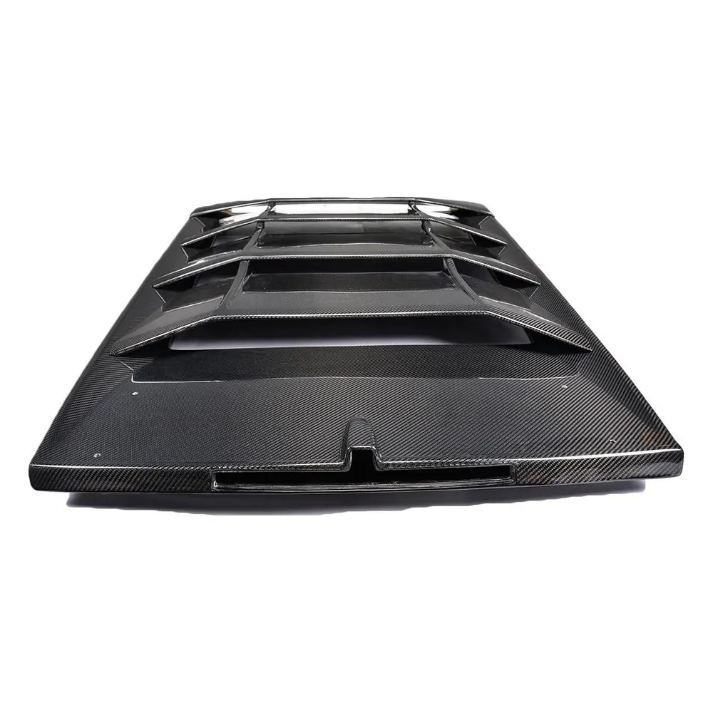 Carbon Fiber Engine Hood for Lamborghini Gallardo LP550 LP560 LP570 (2008-2014) — front three-quarter view