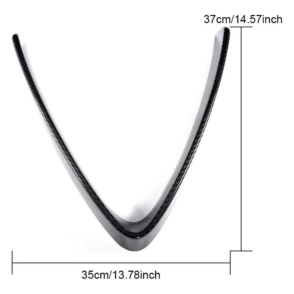 Carbon Fiber Front Grille Cover Trim for Alfa Romeo Stelvio (2017) — side profile