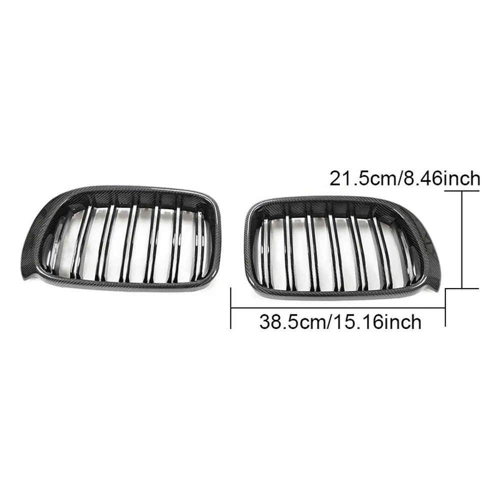 Carbon Fiber Front Grille for BMW X3 X4 F25 F26 (2014) — front three-quarter view
