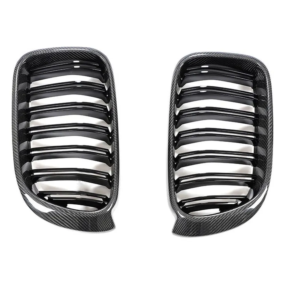Carbon Fiber Front Grille for BMW X3 X4 F25 F26 (2014) — side profile