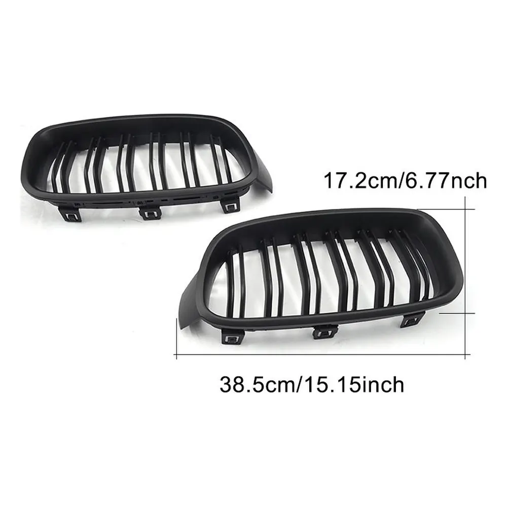 Custom ABS Front Grille for BMW F31 325i 320i 328i 335i (2012-2018) — front three-quarter view