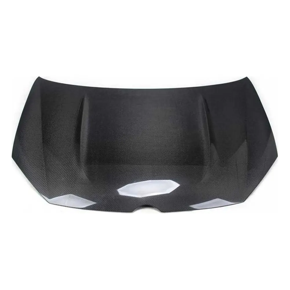 Custom Carbon Fiber Engine Hood for Volkswagen GOLF 6 MK6 / GTI / R (2010-2013) — front three-quarter view
