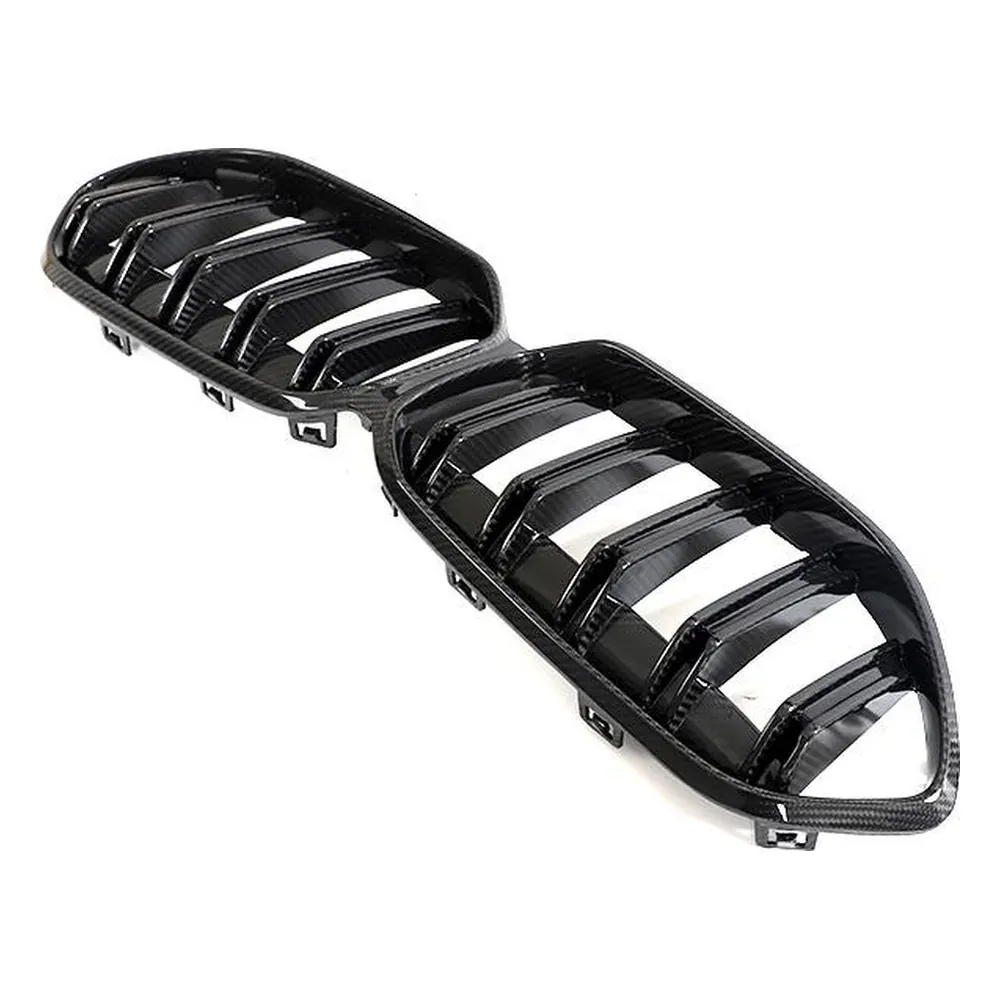 Custom Carbon Fiber Front Kidney Grille for BMW 2 Series Gran Coupe (2021+) — front three-quarter view