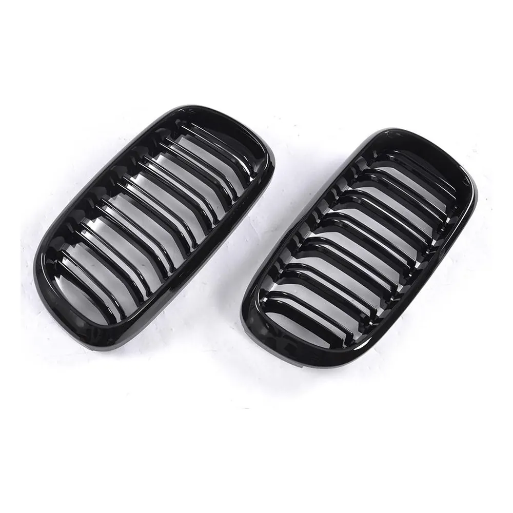 Direct-Fit ABS Front Kidney Grille for BMW X6 F16 xDrive35i xDrive50i (2015-2017) — front three-quarter view