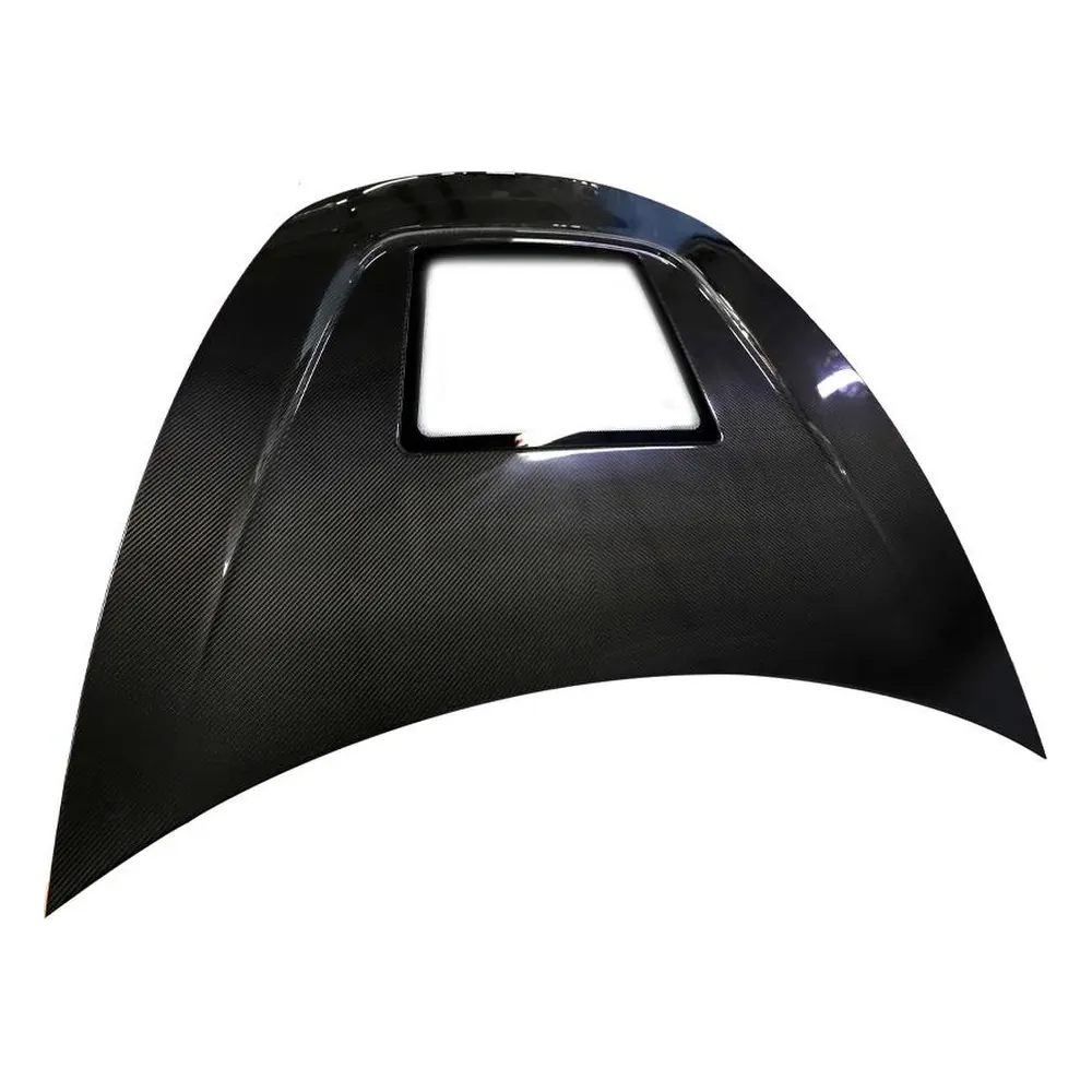 Direct-Fit Carbon Fiber Engine Hood for Tesla Model 3 (2016-2023) — front three-quarter view
