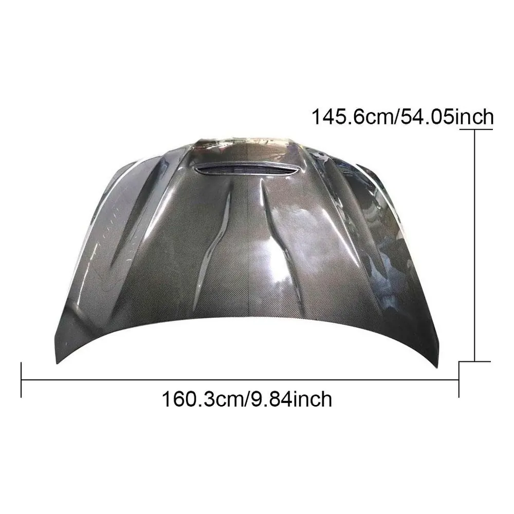 Direct-Fit Carbon Fiber Engine Hood for BMW 4 Series G22 / G23 — side profile