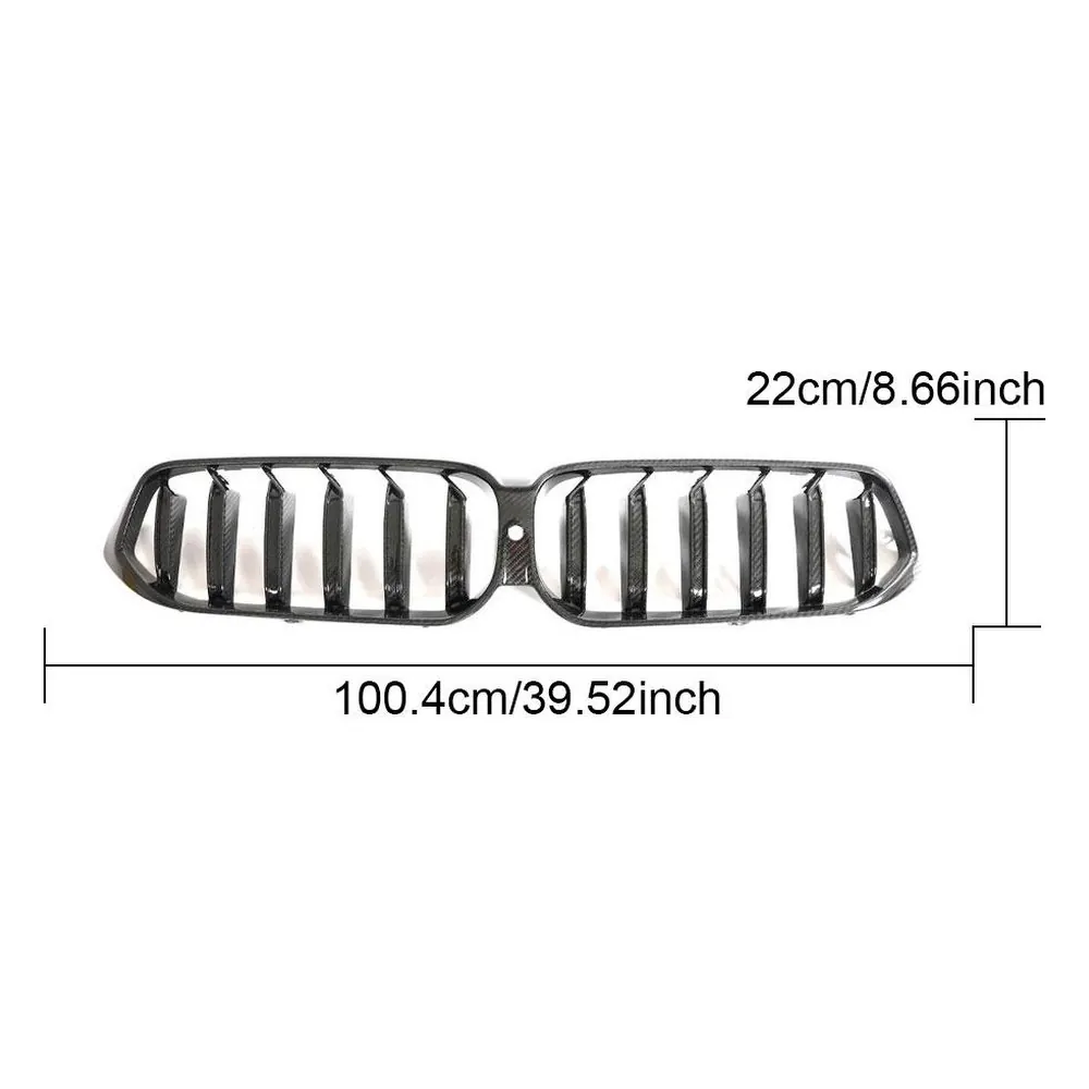 Direct-Fit Carbon Fiber Front Kidney Grille for BMW 6 Series GT G32 — side profile