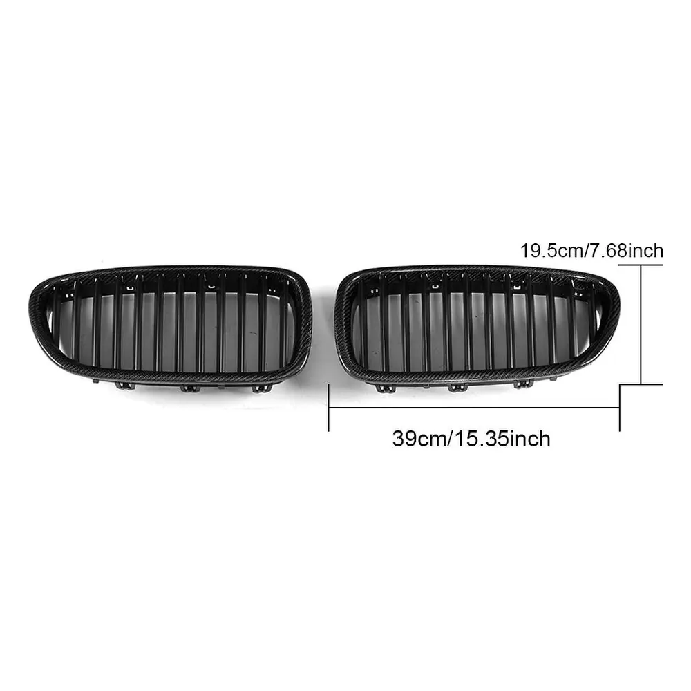 Factory-Made ABS Front Grille for BMW F10 F18 (2011-2013) — front three-quarter view