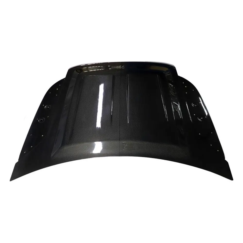 Factory-Made Carbon Fiber Engine Hood for Land Rover Defender (2020-2023) — front three-quarter view