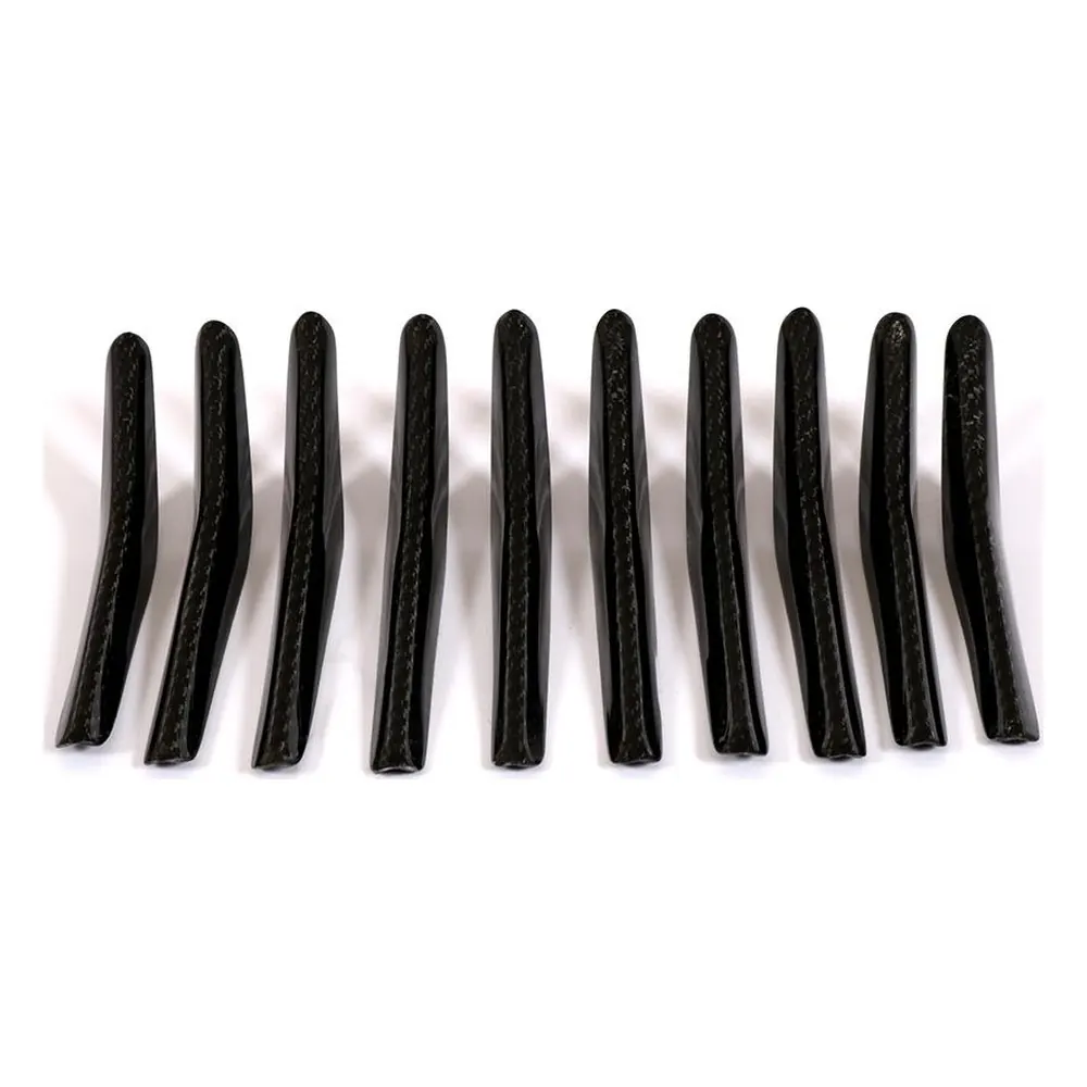 Front Grille Cover Trim in Carbon Fiber for Maserati Ghibli Base Sedan 4-Door (2018-2019) — side profile