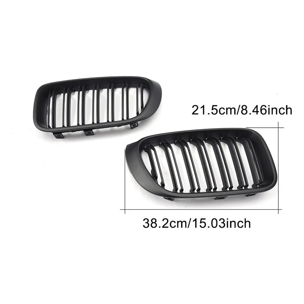 Front Grille for BMW F25 X3 X4 (2014-2017) in ABS — front three-quarter view