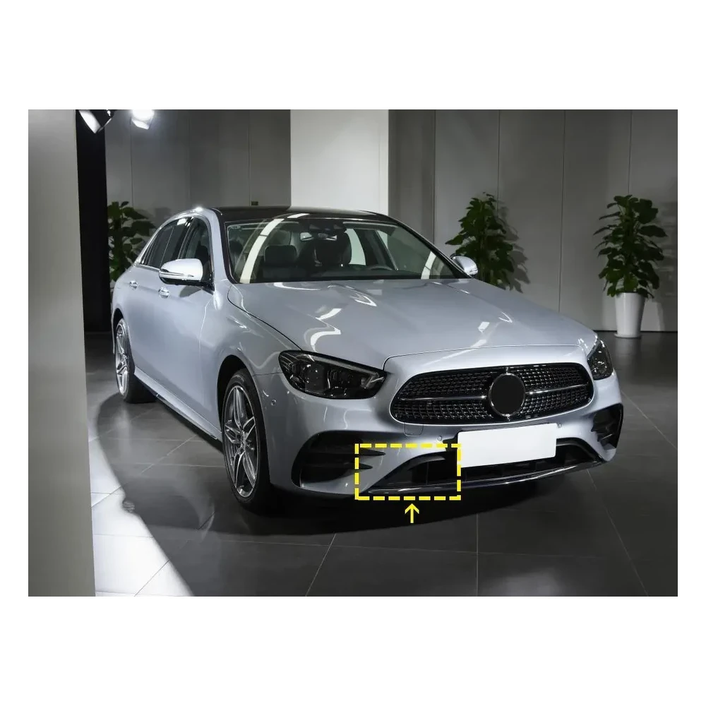 Front Grille for Mercedes-Benz W213 E53 AMG Sport Sedan (2020) in Carbon Fiber — front three-quarter view