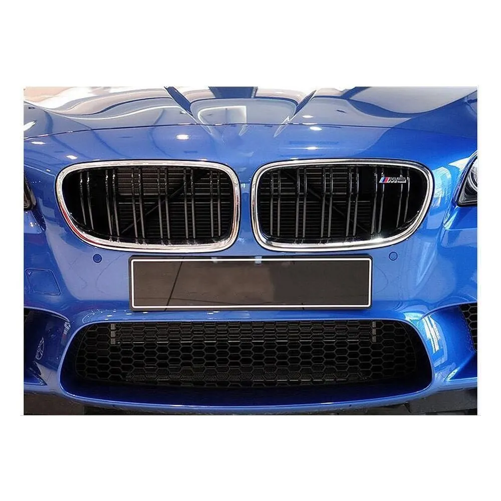 Front Grille in ABS for BMW 5 Series (2014) — close-up of the woven texture