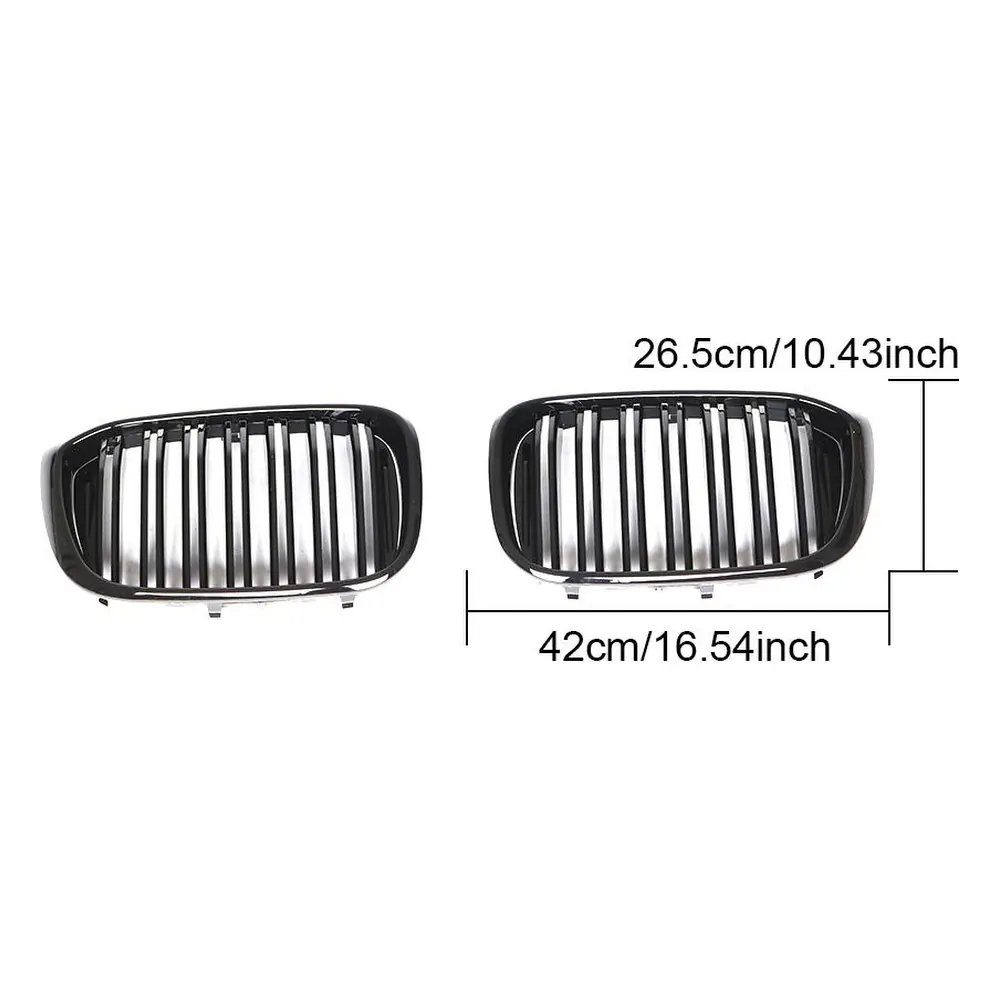 Front Grille in ABS for BMW X3 X4 G01 (2018-2019) — side profile