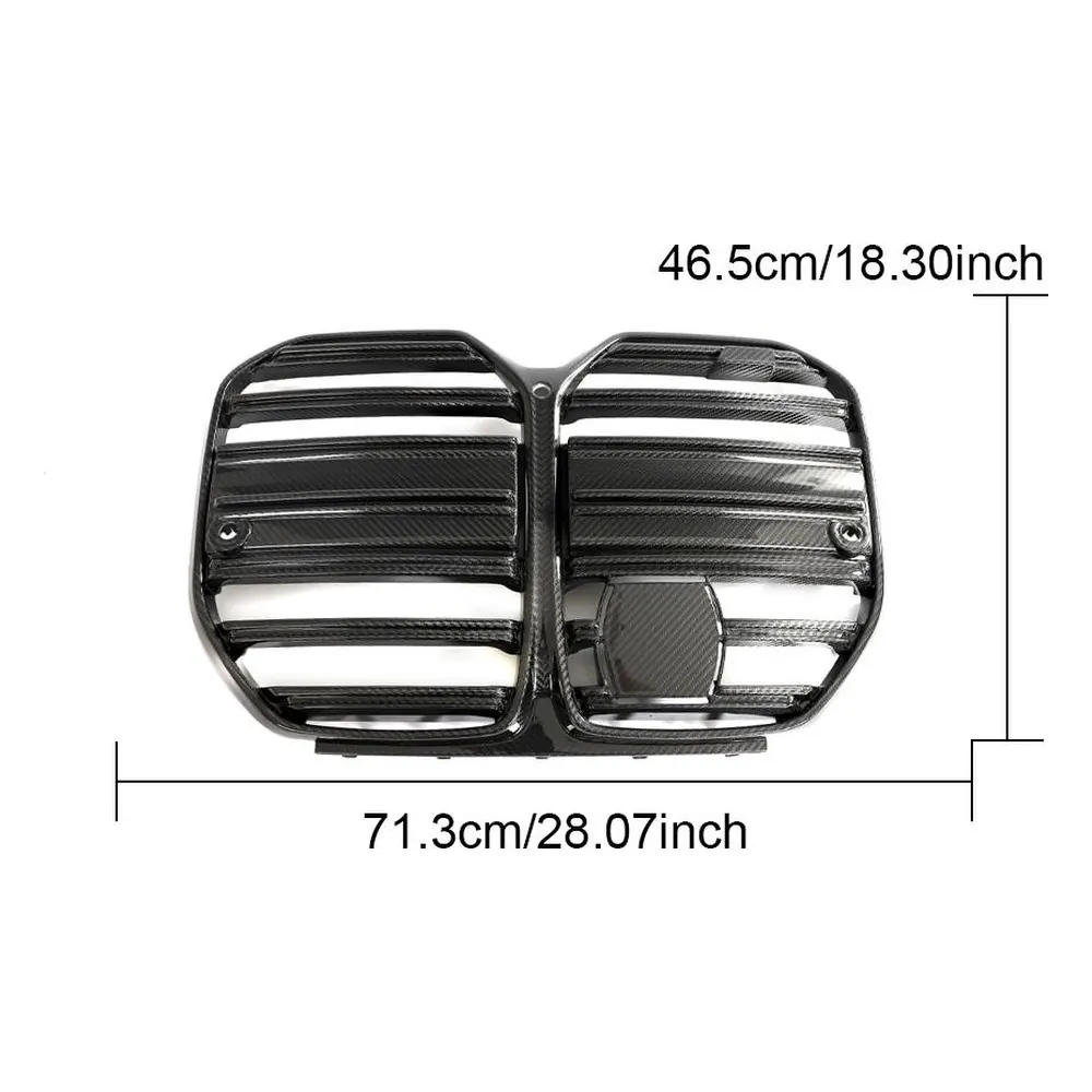 Front Grille in Carbon Fiber for BMW 4 Series G26 M tech (2021-2023) — side profile