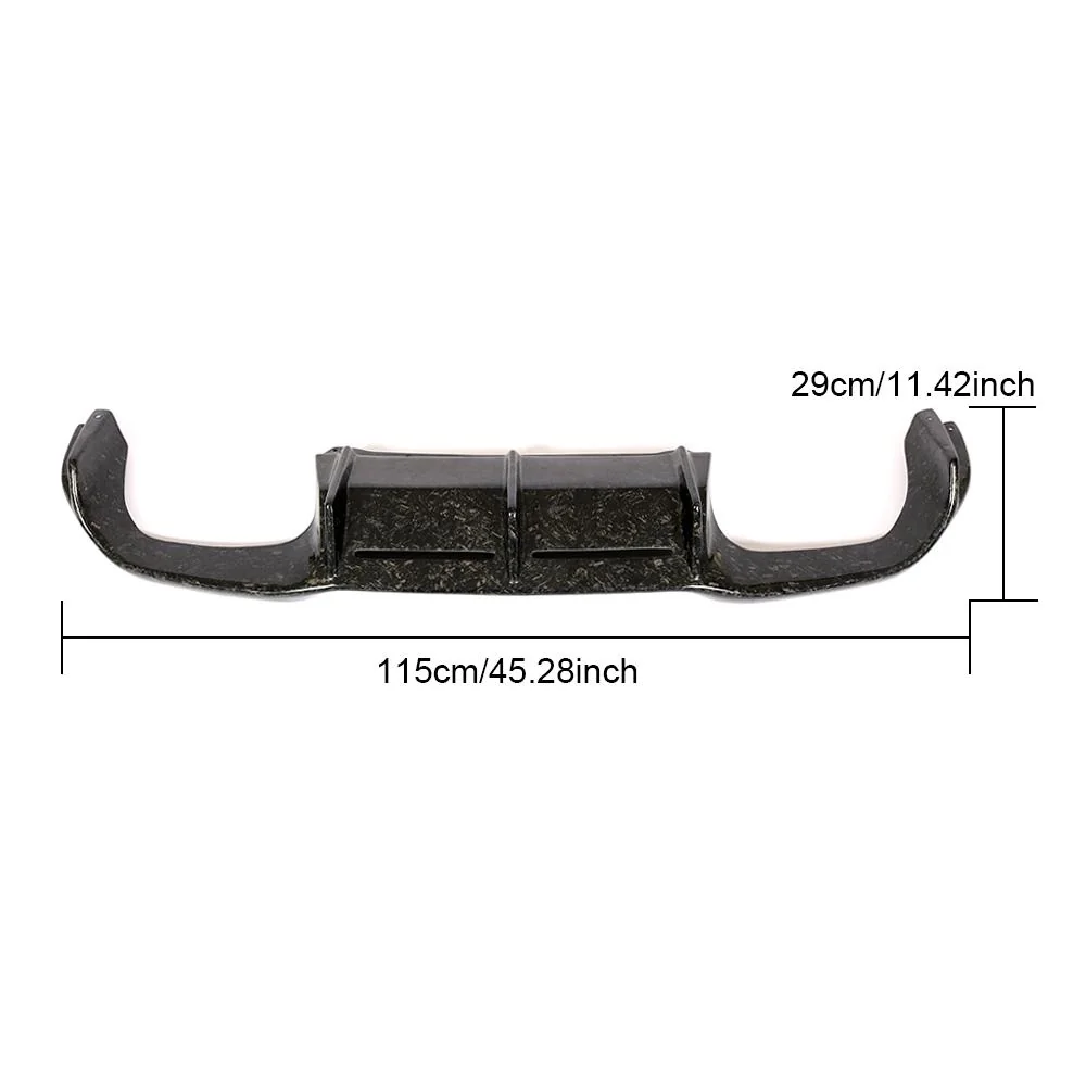 Yeedercar Handcrafted Forged Carbon Fiber Rear Diffuser Lip for BMW Composite F87 M2 (2016-2018) - Image 3