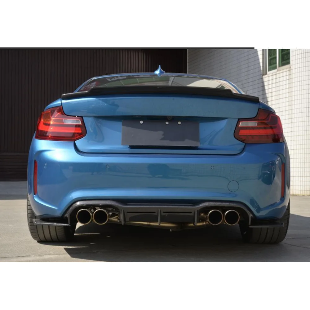 Yeedercar Handcrafted Forged Carbon Fiber Rear Diffuser Lip for BMW Composite F87 M2 (2016-2018) - Image 4