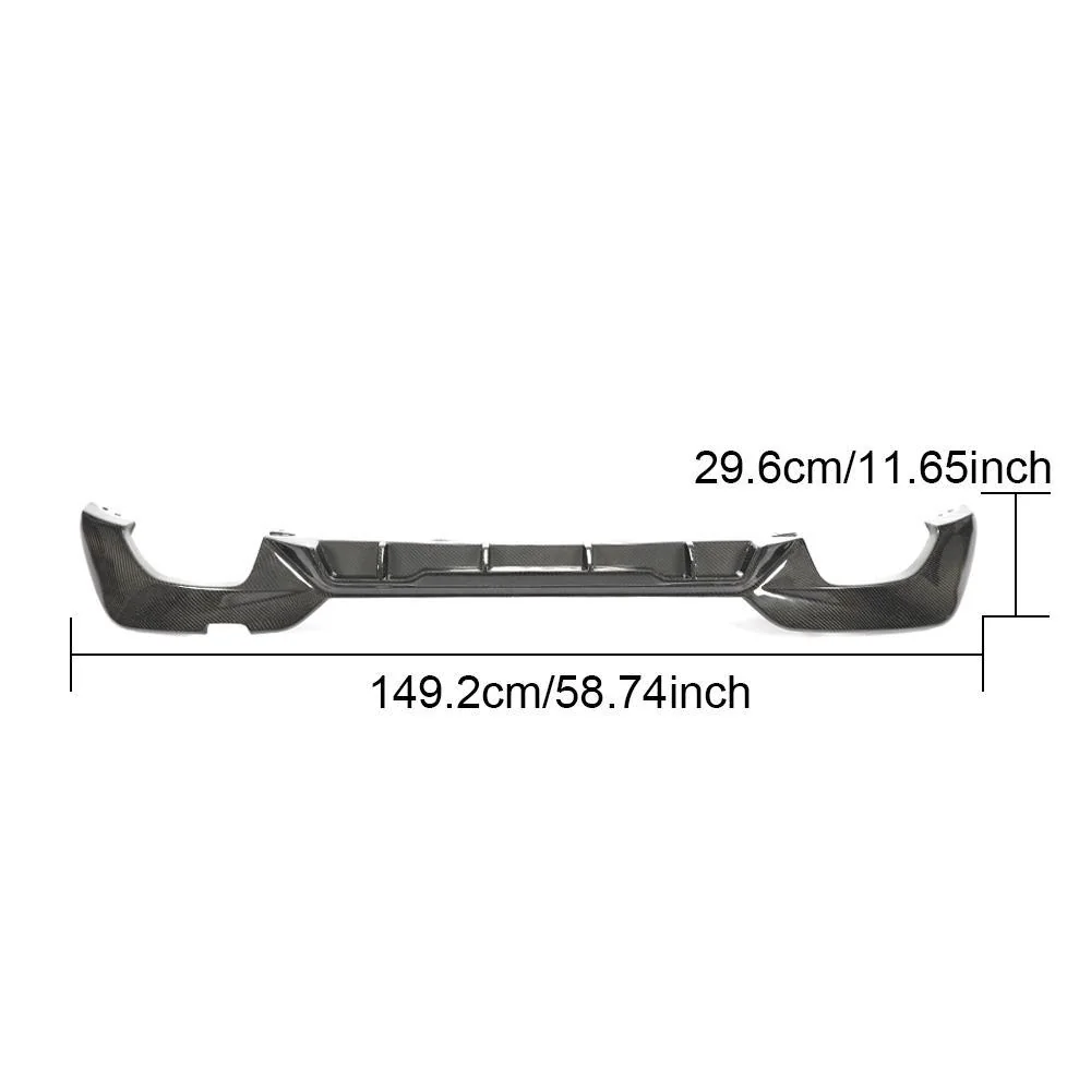 Carbon Fiber Rear Bumper Lip for BMW G20 G28 M Sport (2019-2020) - Yeedercar - Image 4