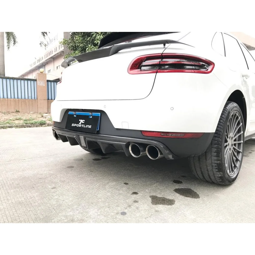 Carbon Fiber Rear Diffuser for Porsche Macan SUV (2014-2020) - Yeedercar - Image 4