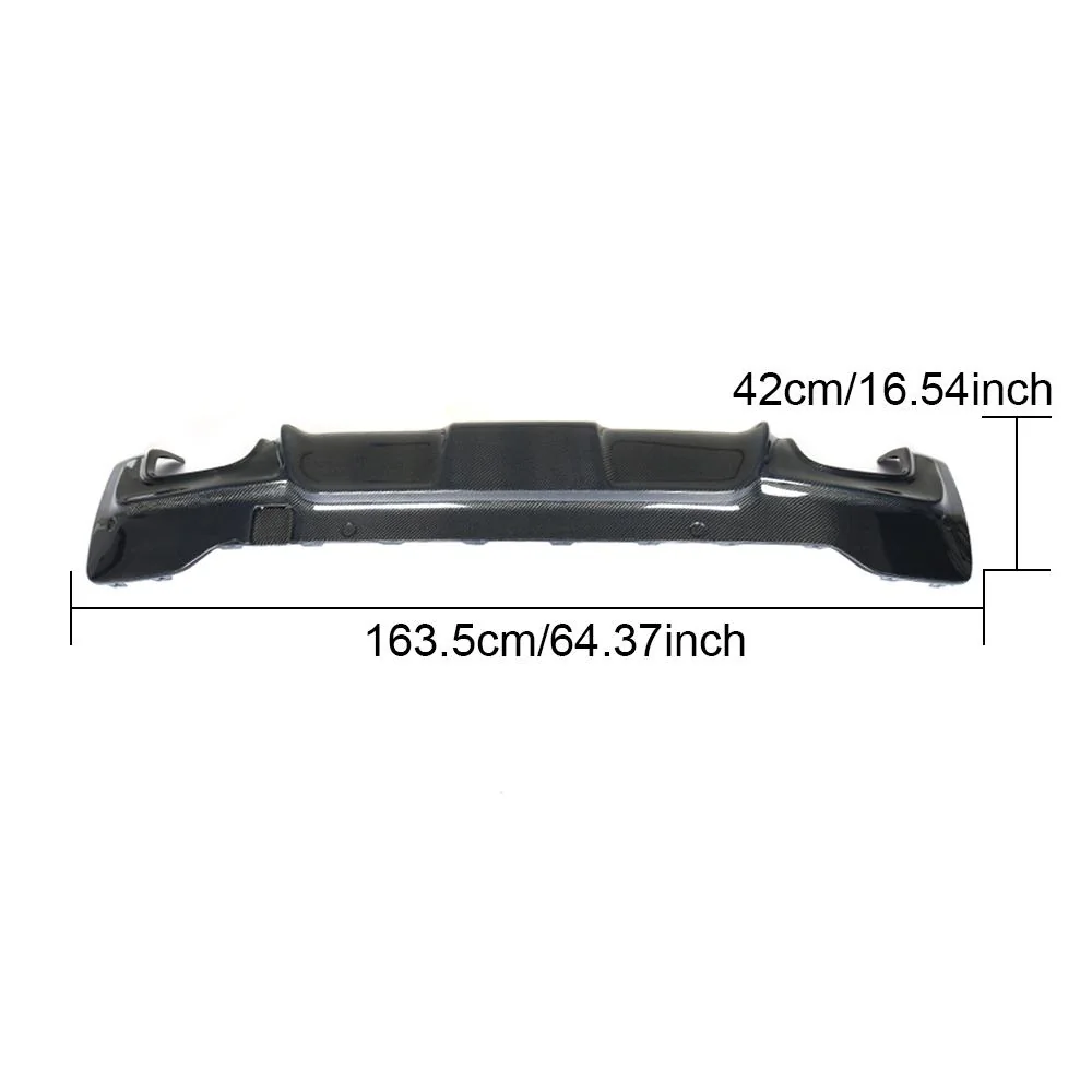 Handcrafted Carbon Fiber Rear Diffuser Lip for BMW X4 F26 M Sport Mtech (2015)