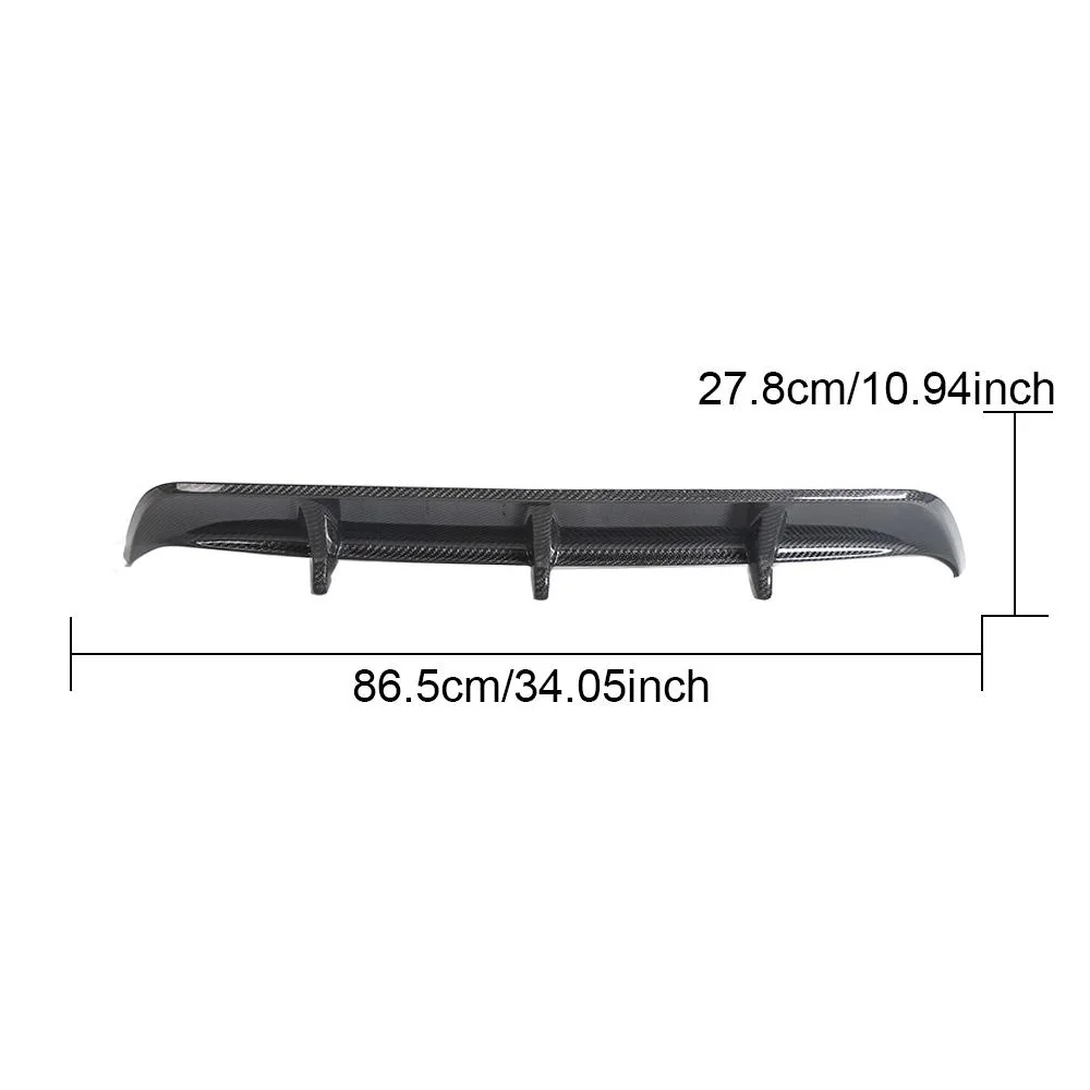 Yeedercar Factory-Made Carbon Fiber Rear Diffuser Lip for Lexus Rc Rcf (2015-2018) - Image 3