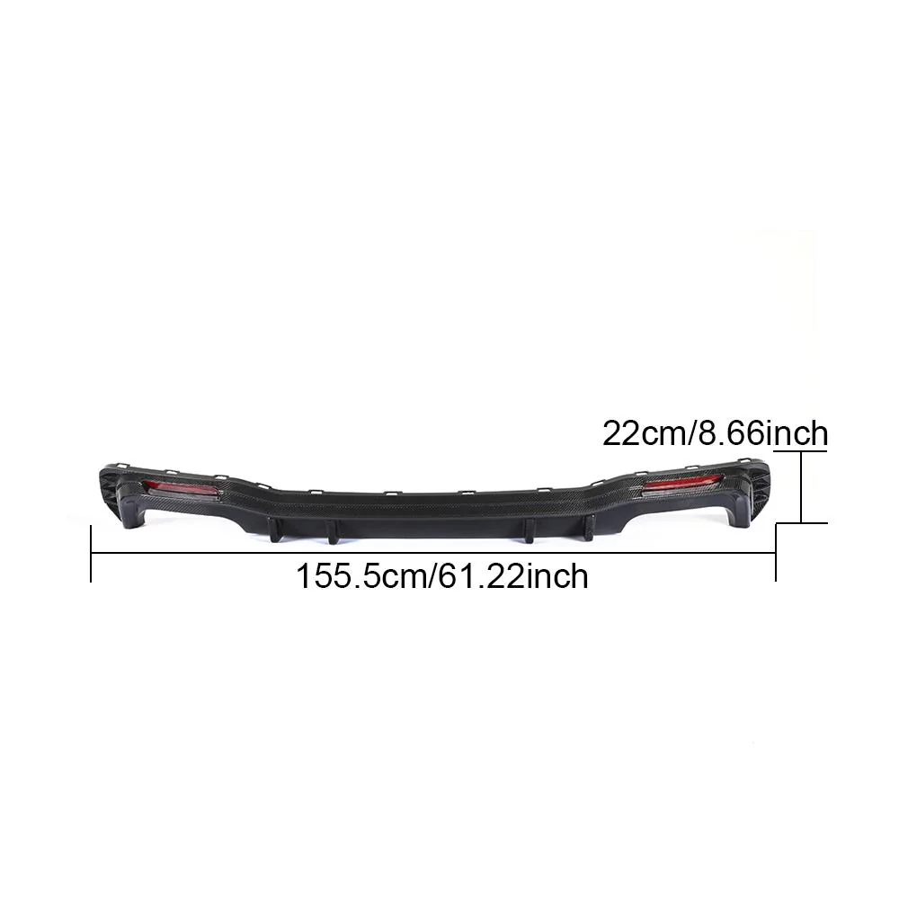 Carbon Fiber Rear Diffuser Lip for Audi S7 C8 S7 A7 Sline Sportback Mk2 C8 (2018-2020) - Image 3