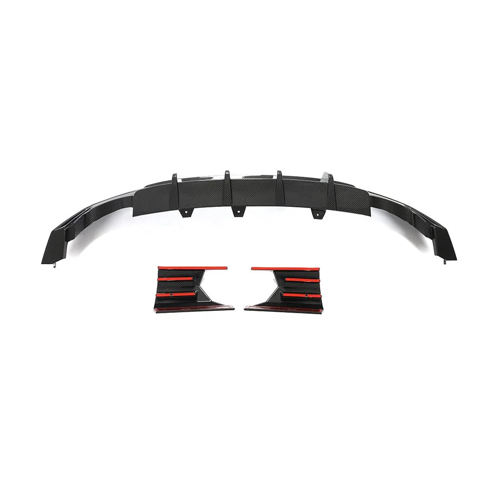 Handcrafted Dry Carbon Fiber Rear Diffuser Lip for Audi RS6 C8 Avant (2019-2023)