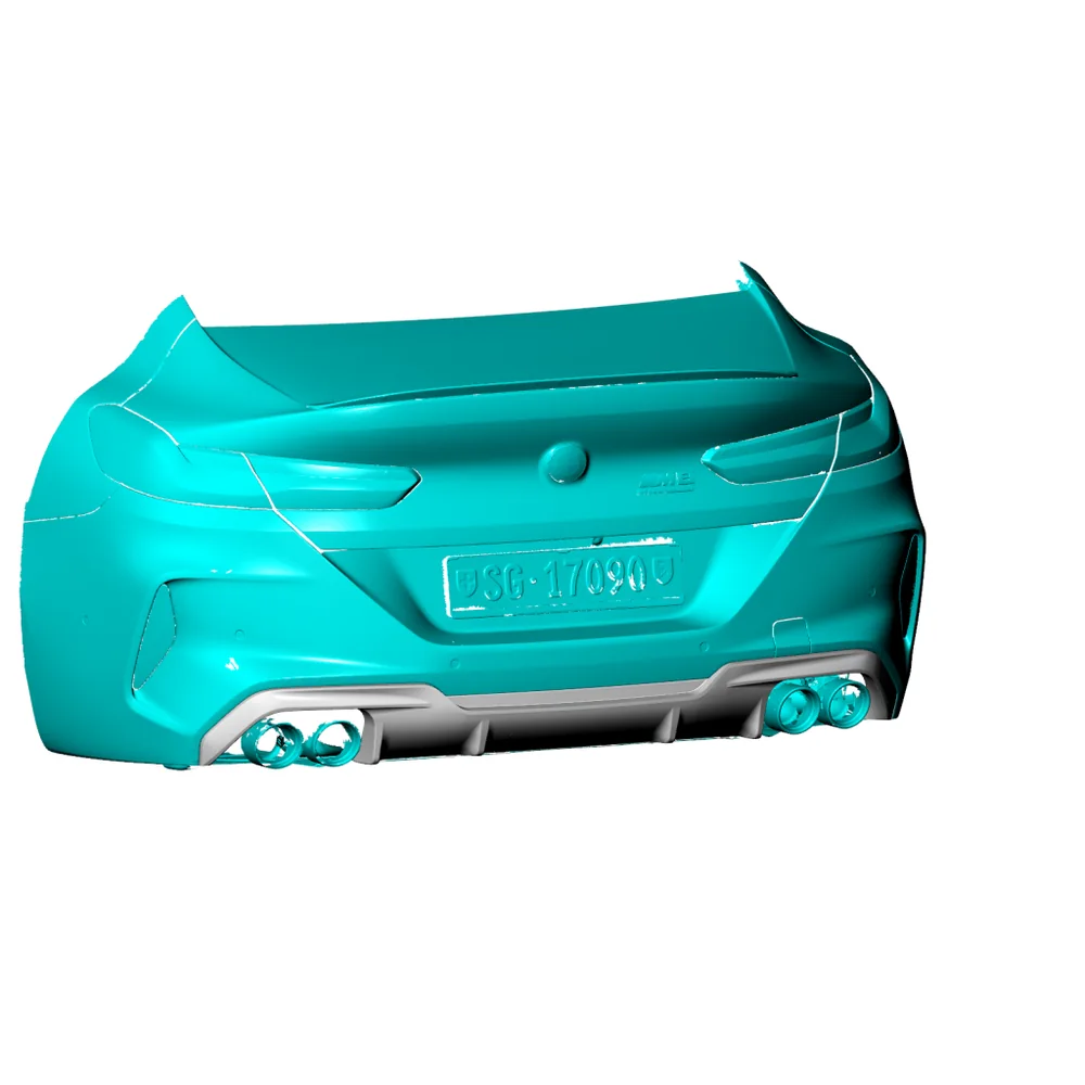 Yeedercar Handcrafted Dry Carbon Fiber Rear Diffuser for BMW F93 M8 Gran Coupe Sedan 4-Door (2019-2022) - Image 4