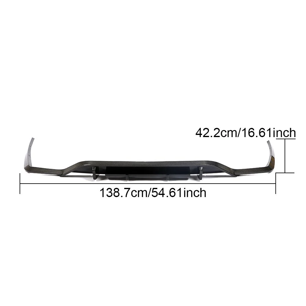 Yeedercar Rear Diffuser Lip in Carbon Fiber for Mercedes-Benz CLS400 C257 CLS-Class CLS400 4-Door (2018-2019) - Image 4