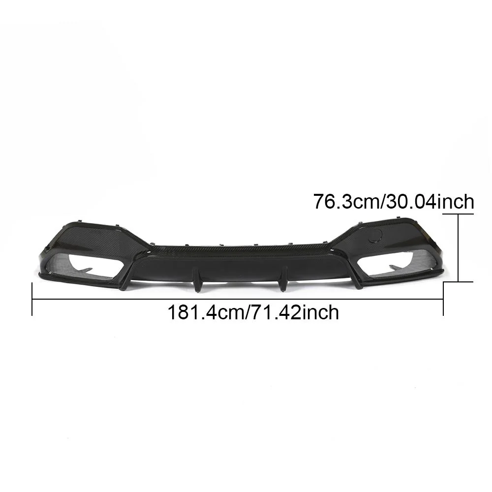 Yeedercar Rear Diffuser Lip in Dry Carbon Fiber for BMW 8 Series G16 840i M Sport Sedan (2018-2021) - Image 3