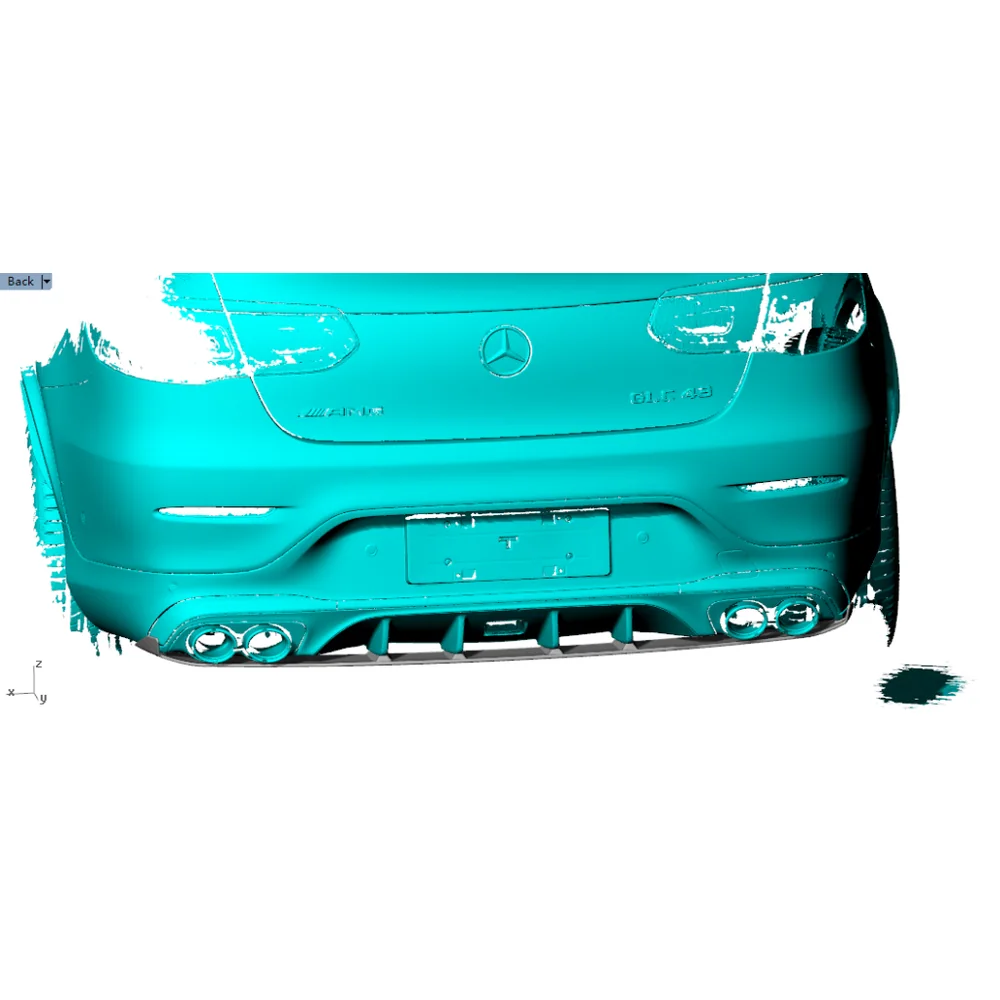 Yeedercar Handcrafted Dry Carbon Fiber Rear Diffuser Lip for Audi S5 A5 Sline 2-Door 4-Door (2020-2021) - Image 4