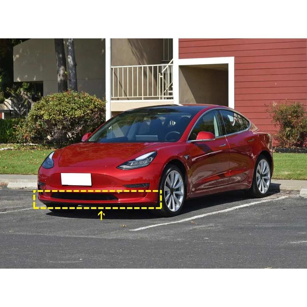 Carbon Fiber Front Lip for Tesla Model Sedan (2016-2020) detail 4