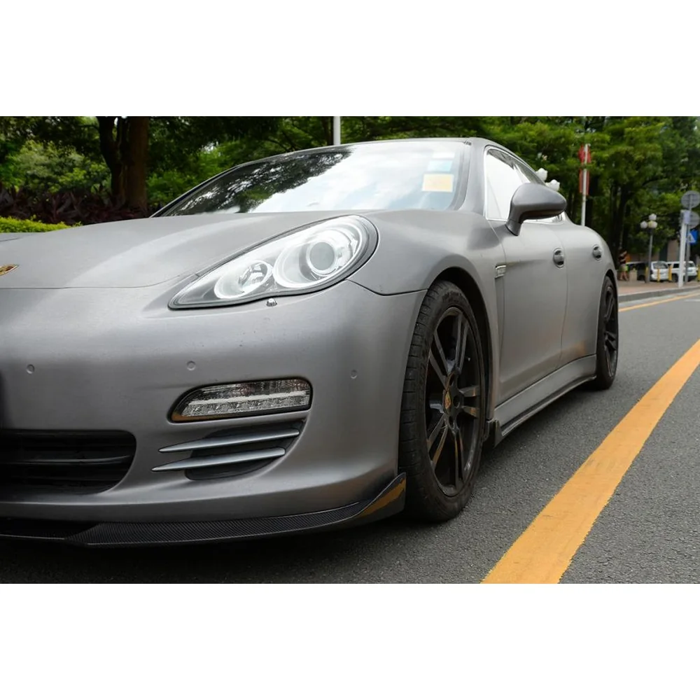 Carbon Fiber Front Lip Splitter for Porsche Panamera (2010-2013) detail 3