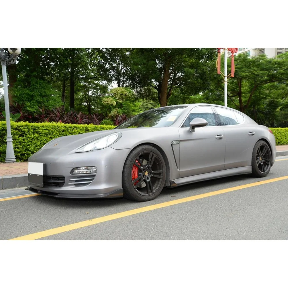 Carbon Fiber Front Lip Splitter for Porsche Panamera (2010-2013) detail 4