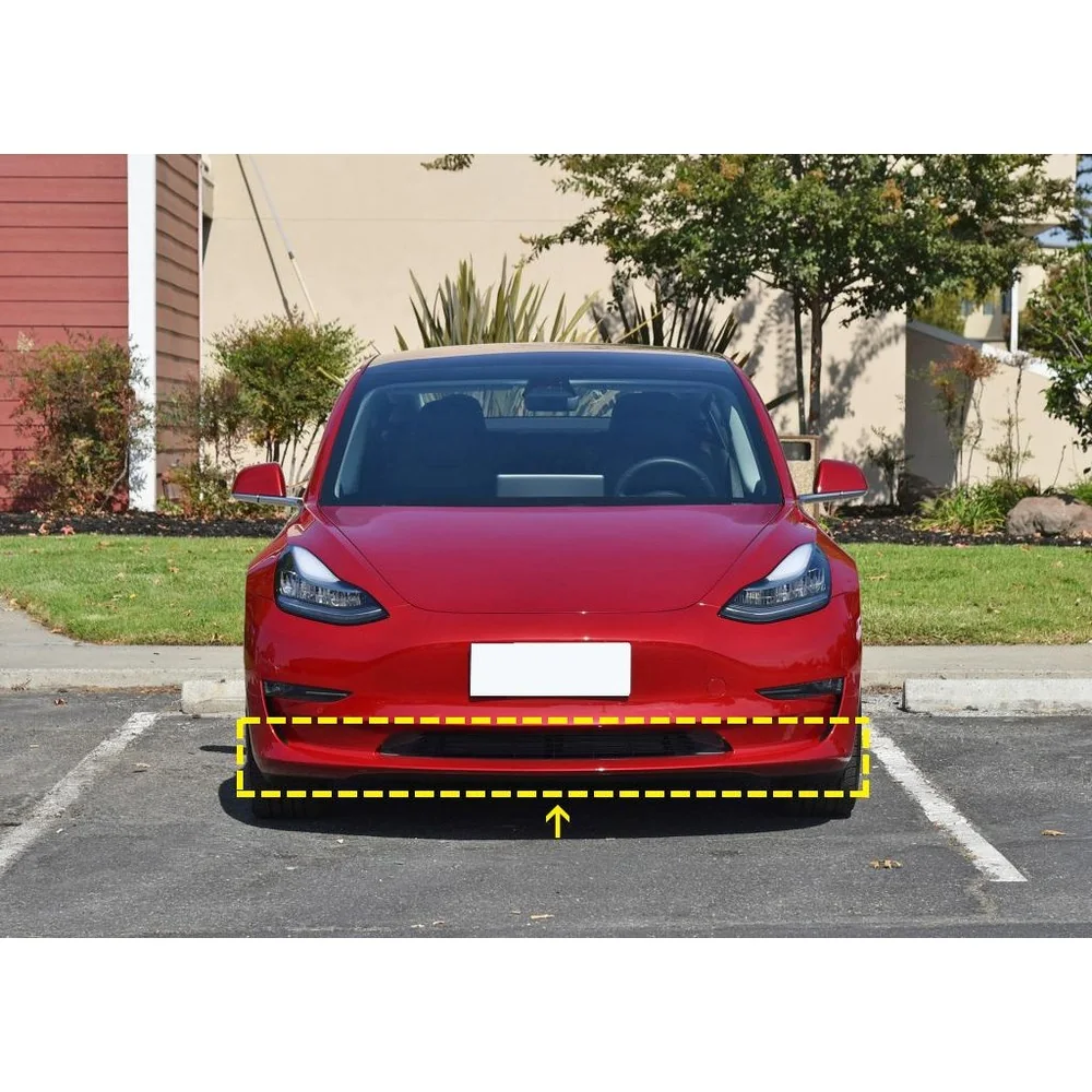Yeedercar Front Chin Spoiler in Carbon Fiber for Tesla Model Sedan (2016-2020) - Image 7
