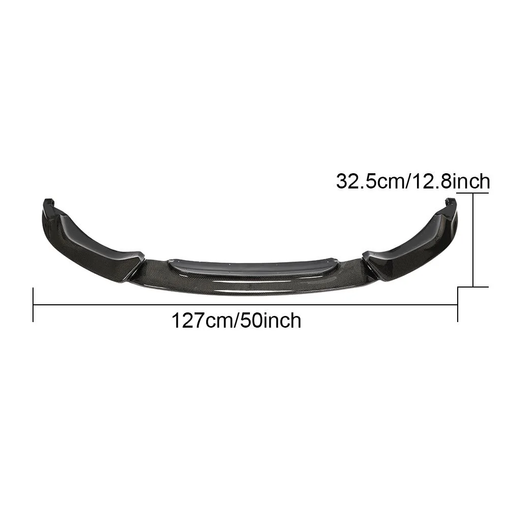 Yeedercar Factory-Made Carbon Fiber Front Lip Splitter for BMW F80 M3 F82 F83 M4 (2014-2019) - Image 2