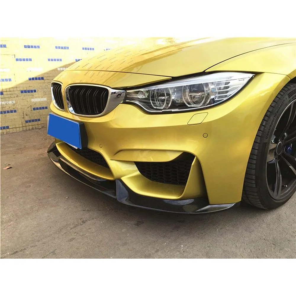 Yeedercar Factory-Made Carbon Fiber Front Lip Splitter for BMW F80 M3 F82 F83 M4 (2014-2019) - Image 4