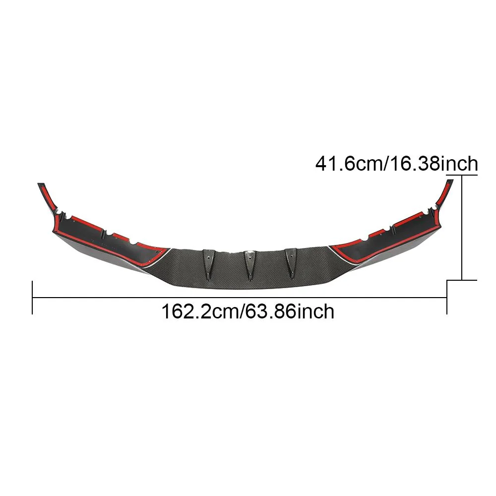 Carbon Fiber Front Lip for Volkswagen CC Arteon Hatchback 4-Door (2019-2020) - Image 3