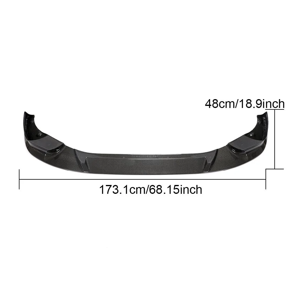 Carbon Fiber Front Lip for BMW 4 Series G22 G23 M440i M Sport 2-Door (2021-2023) - Yeedercar - Image 3