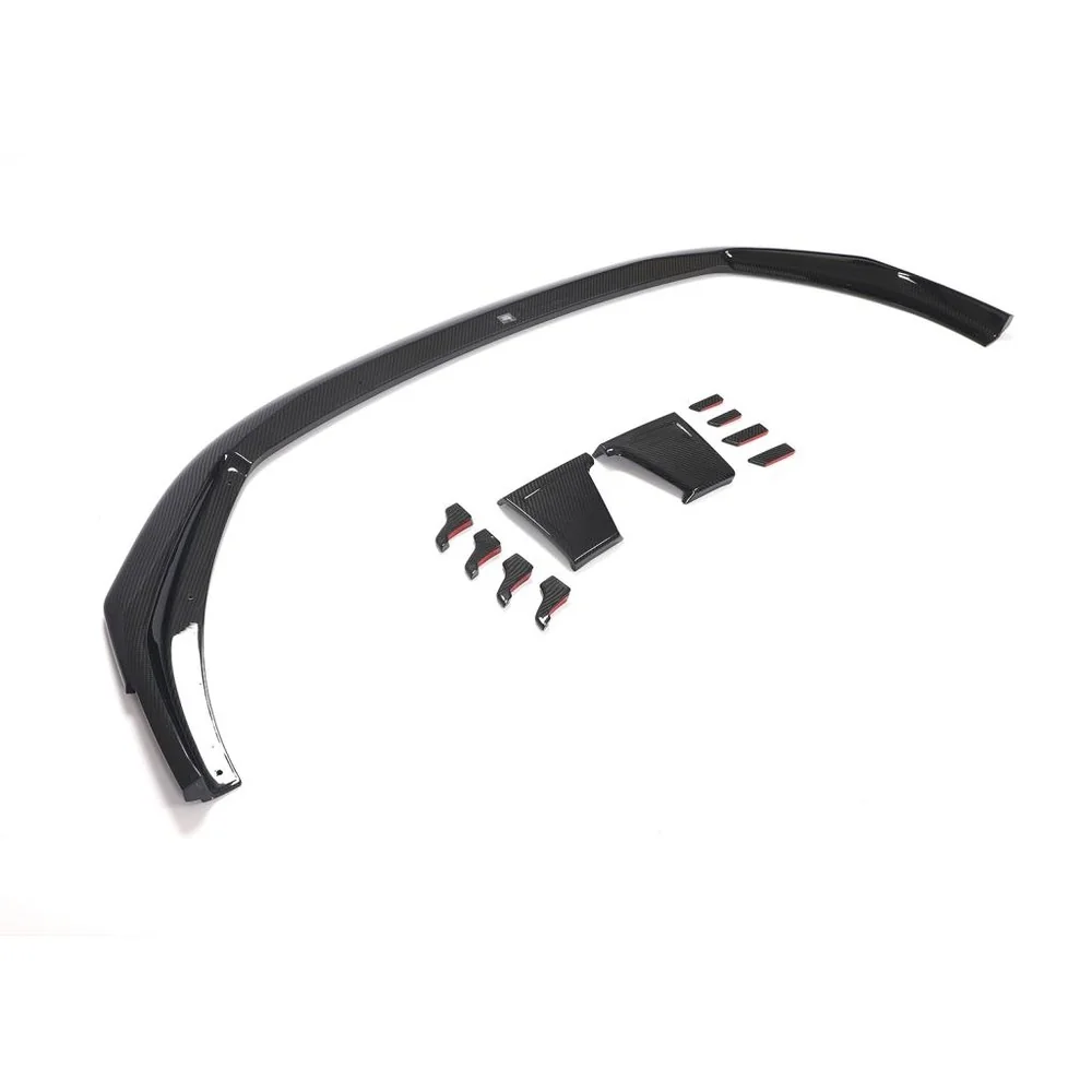 Front Lip in Carbon Fiber for Mercedes-Benz W205 C-Class Center C205 S205 A205 C43 AMG 2-Door 4-Door (2020-2021) - Yeedercar - Image 2