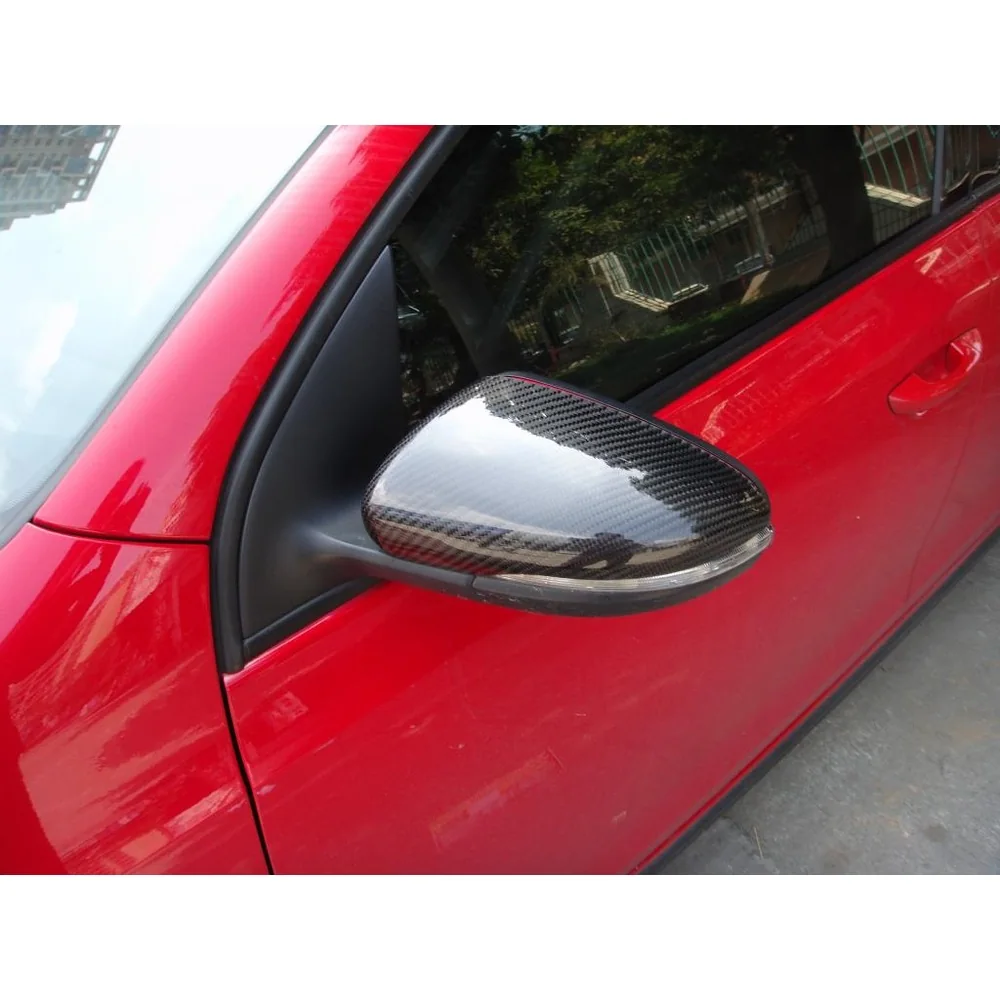 Carbon Fiber Mirror Covers for Volkswagen Golf 6 Vi MK6 1