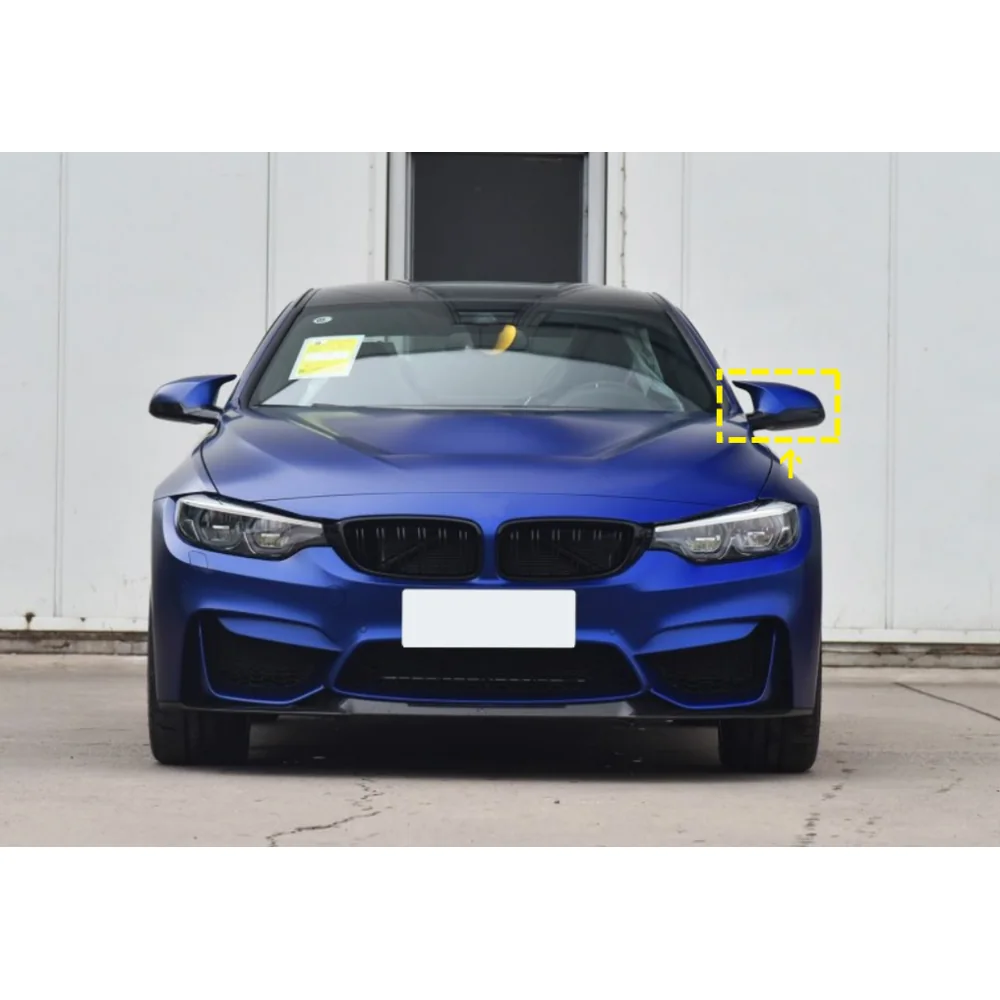 Dry Carbon Fiber Mirror Caps for BMW 3 Series M3 M4 M2C 2018 2020 1