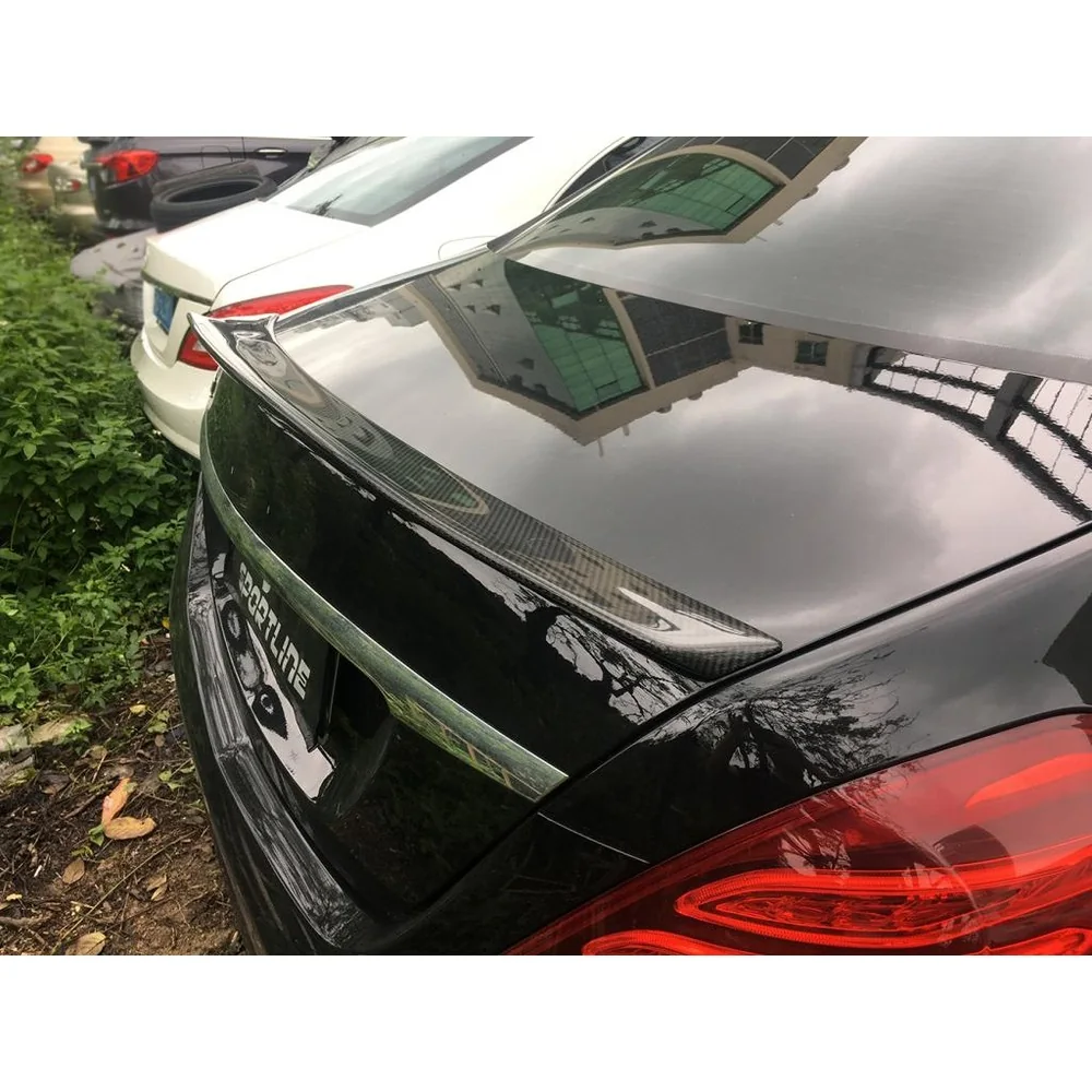 Carbon Fiber Trunk Spoiler for Mercedes-Benz S400 S500 S550 S600 S63 S65 AMG 1