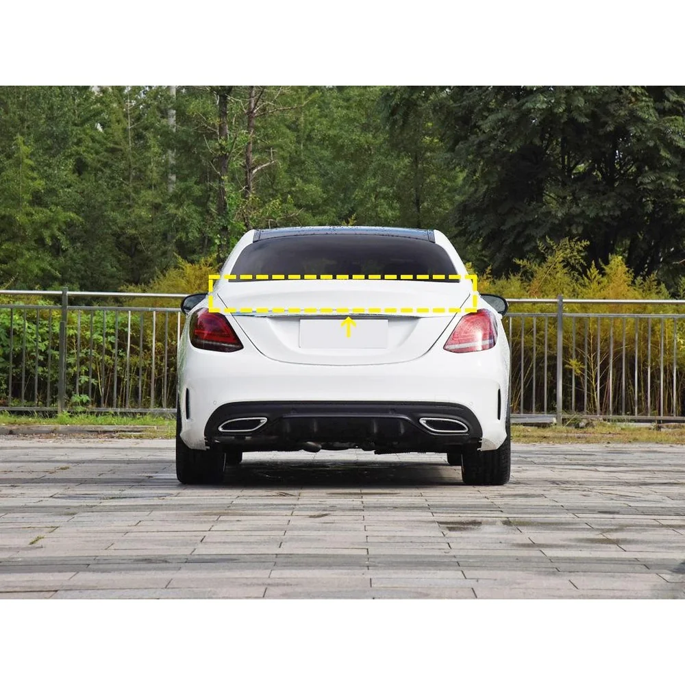 Custom Carbon Fiber C63 Style Trunk Lid Spoiler for Mercedes-Benz W205 C43 C63 AMG (2015-2021) 1