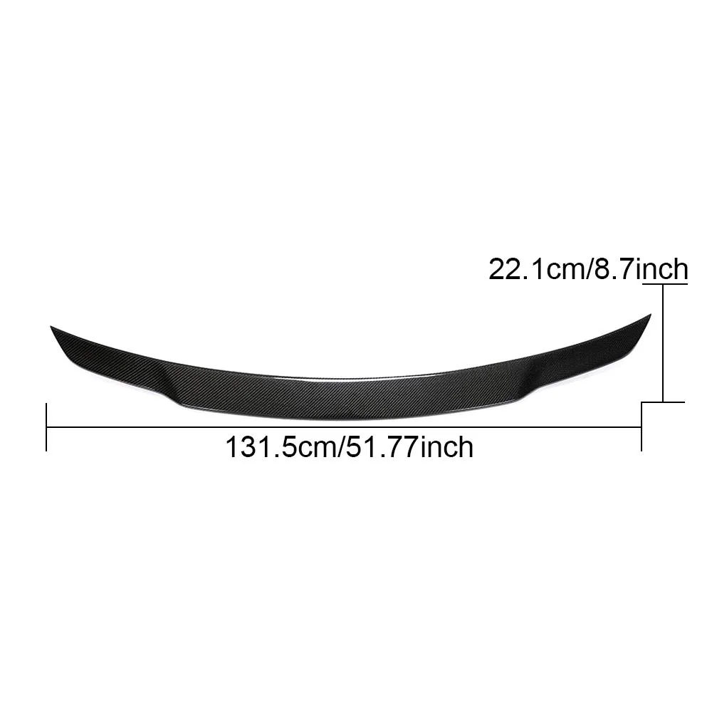 Carbon Fiber Trunk Spoiler for Mercedes-Benz S Class W221 2008 2013 1