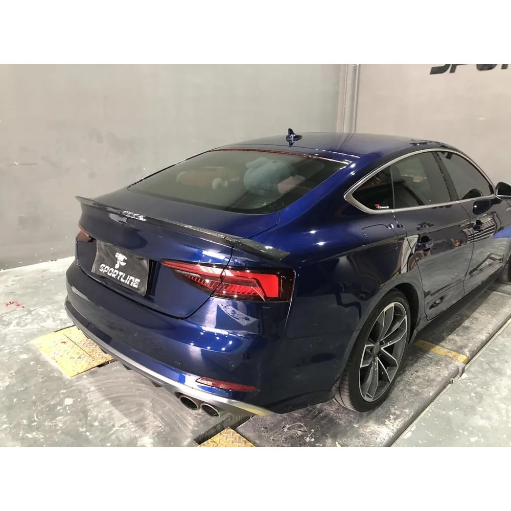 Carbon Fiber Rear Spoiler for Audi A5 S5 Sportback 2017 2019 1